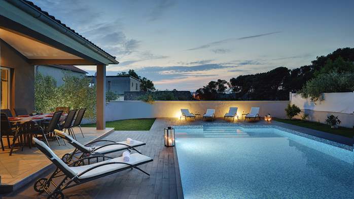 Splendida villa con piscina riscaldata, aria condizionata e WiFi, 3