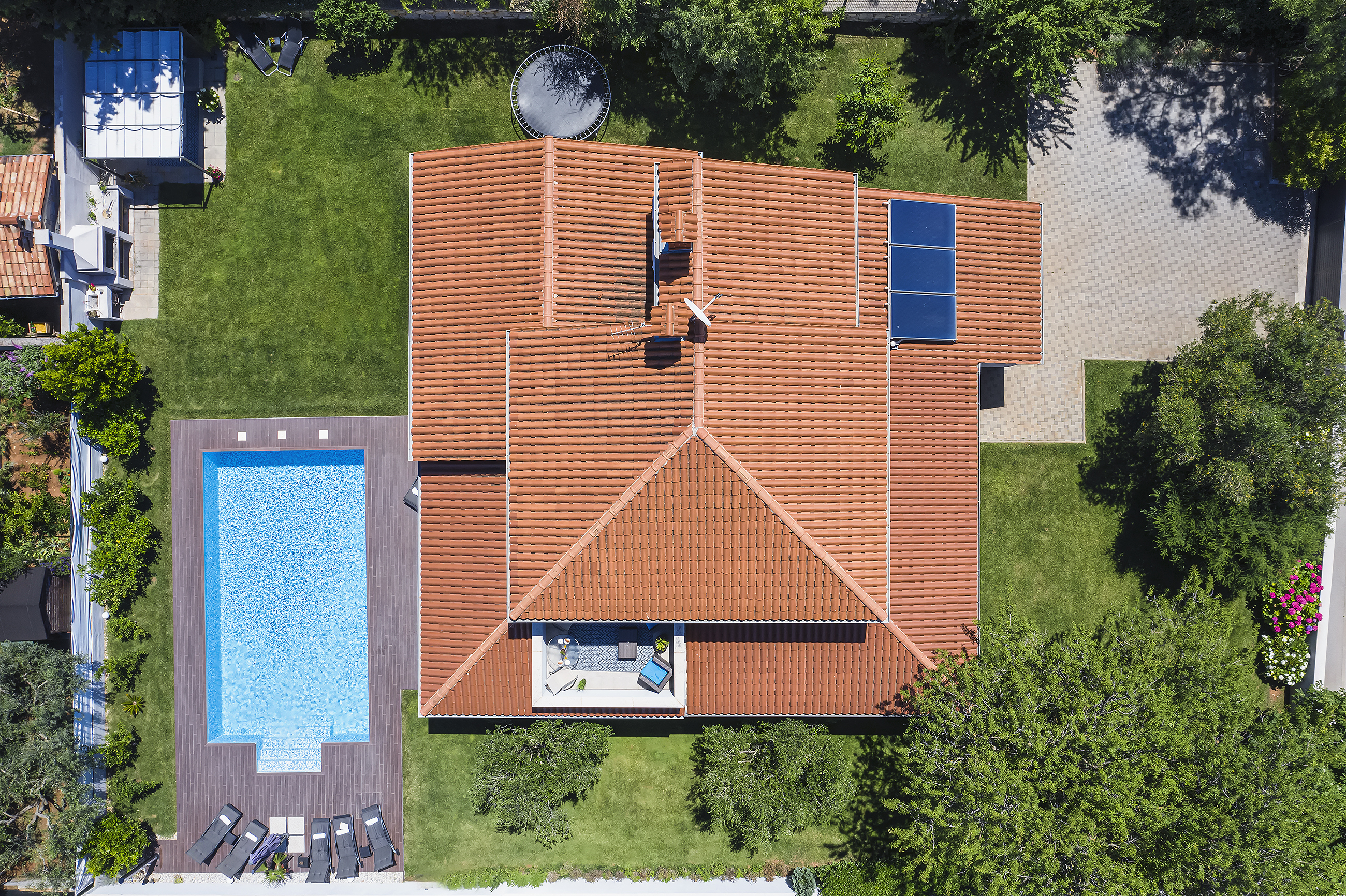 Splendida villa con piscina riscaldata, aria condizionata e WiFi