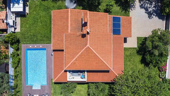 Splendida villa con piscina riscaldata, aria condizionata e WiFi, 10