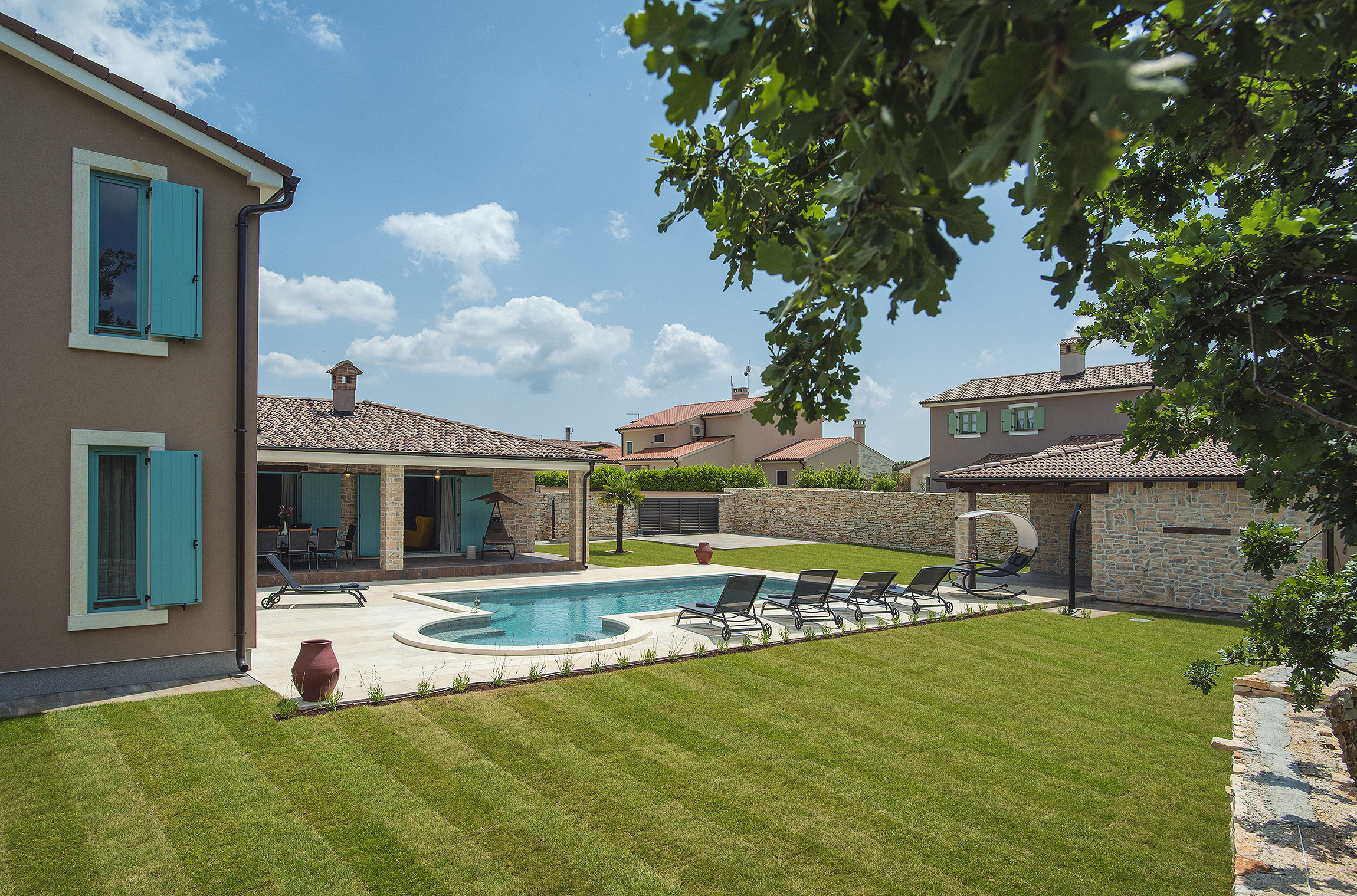Outstanding villa  with private pool, spacious garden and BBQ