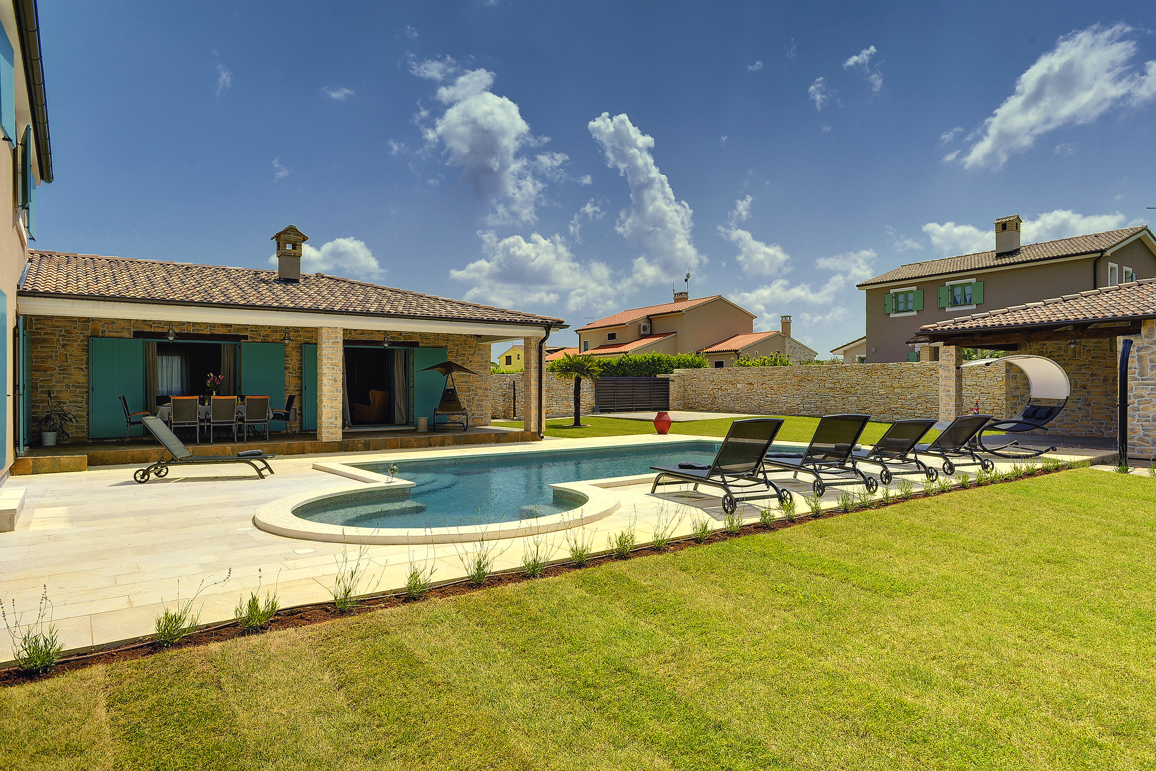 Outstanding villa  with private pool, spacious garden and BBQ