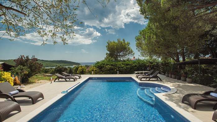 Villa in Banjole mit Pool und wunderschönem Meerblick, 2