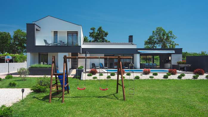 Villa moderna a Valbandon con piscina e tre camere da letto, 8