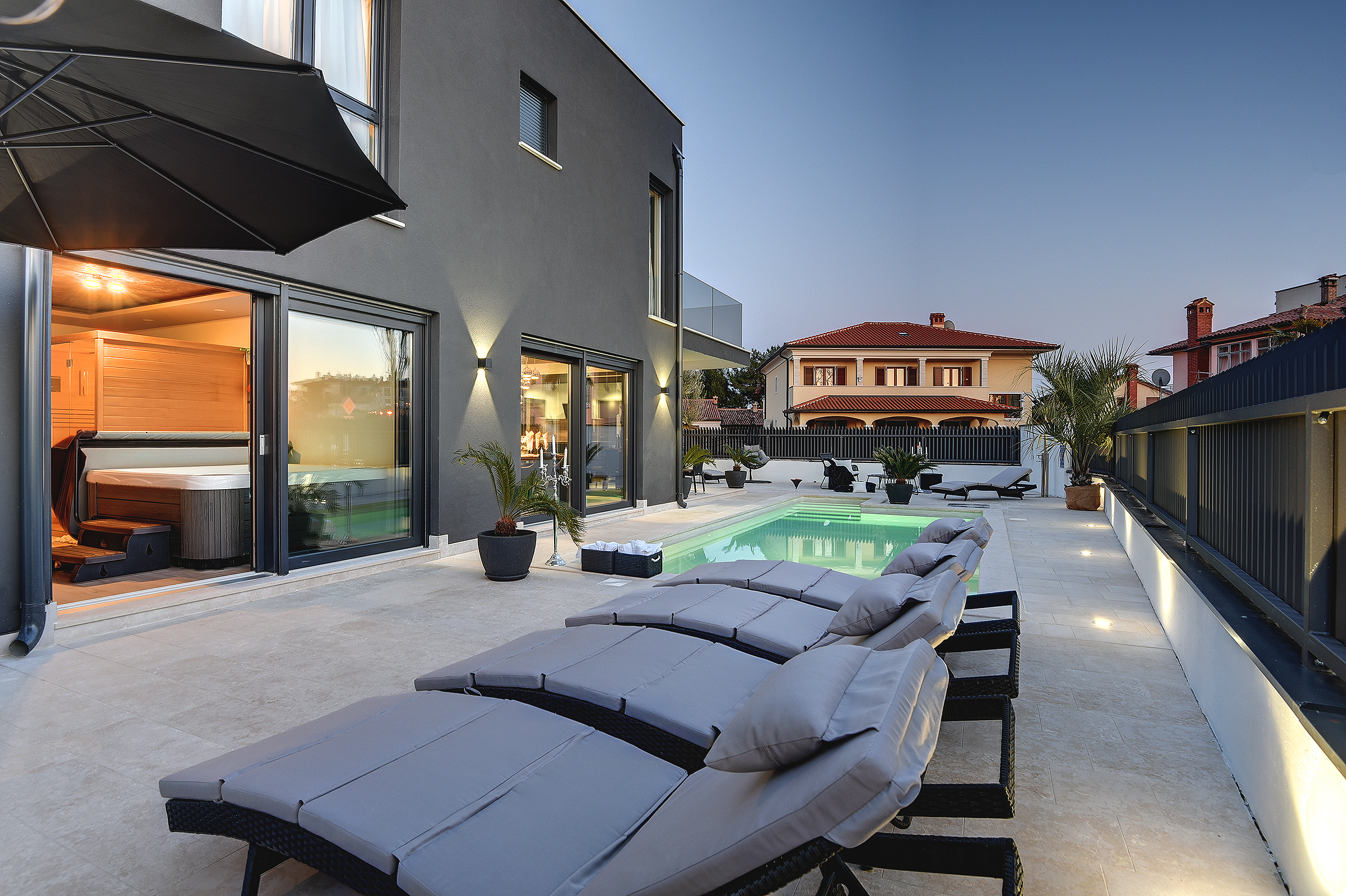 Attraktive Villa in Rovinj mit beheiztem Pool, Jacuzzi und Sauna