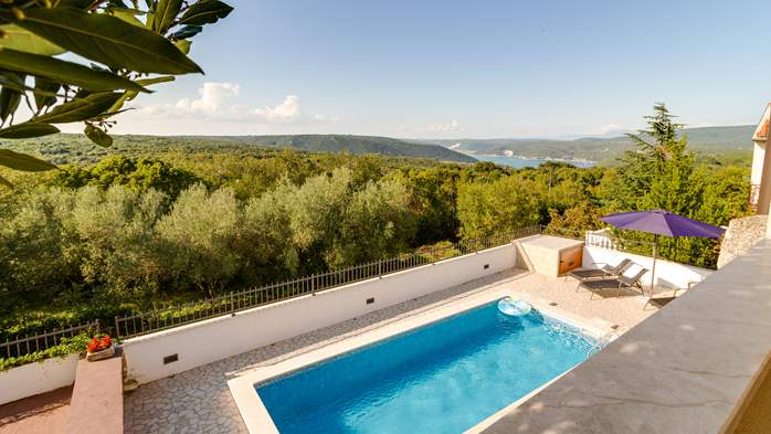 Villa ben arredata con piscina privata e vista panoramica, 1