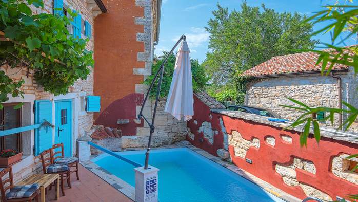 Incantevole villa con piscina nel cuore dell'Istria per 4 persone, 5