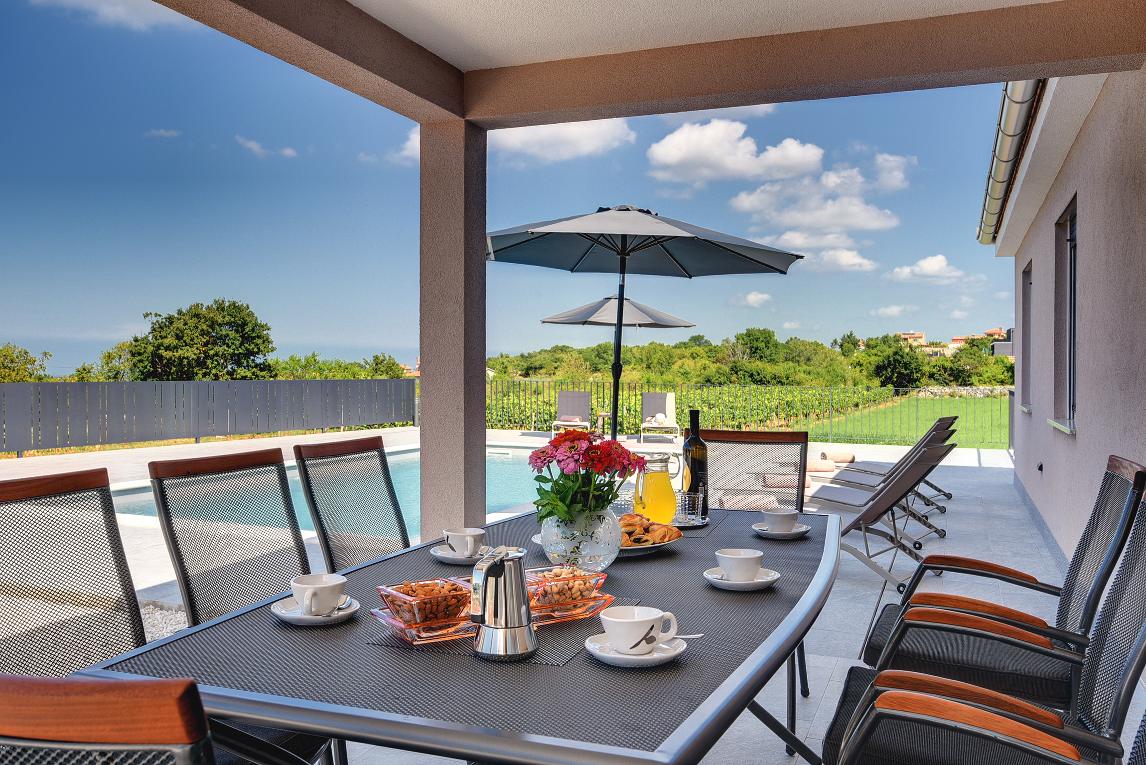 Villa di nuova costruzione per sei persone,piscina privata,WiFi