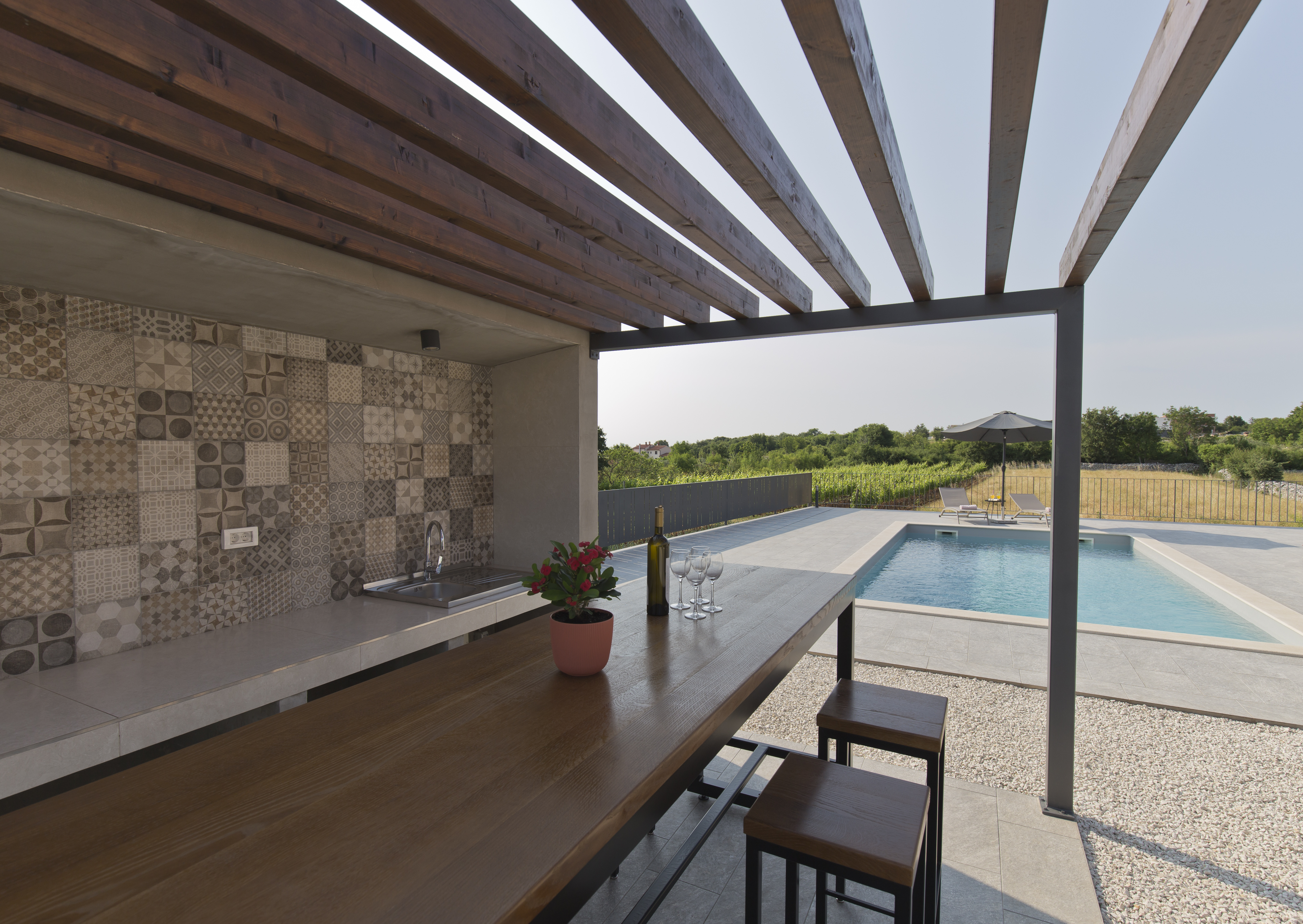 Villa di nuova costruzione per sei persone,piscina privata,WiFi