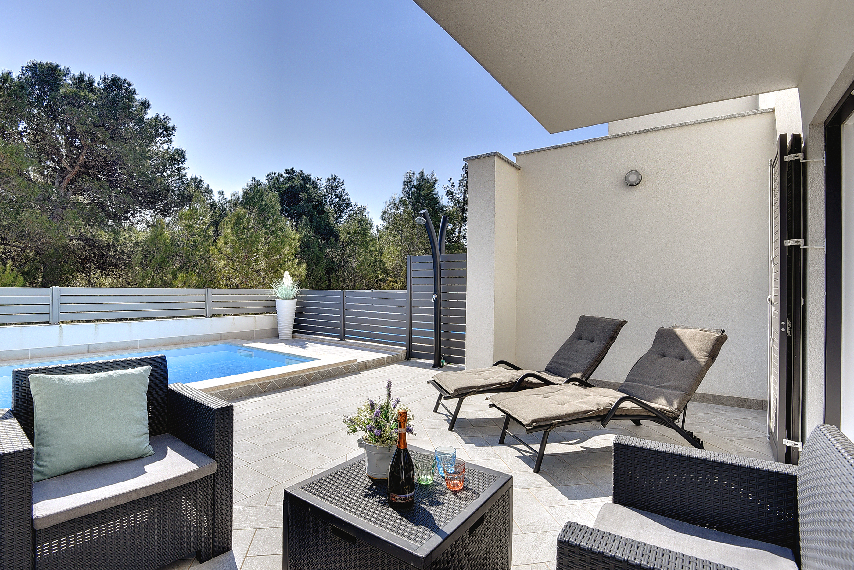 Bellissima villa con piscina a Ližnjan, con due camere da letto