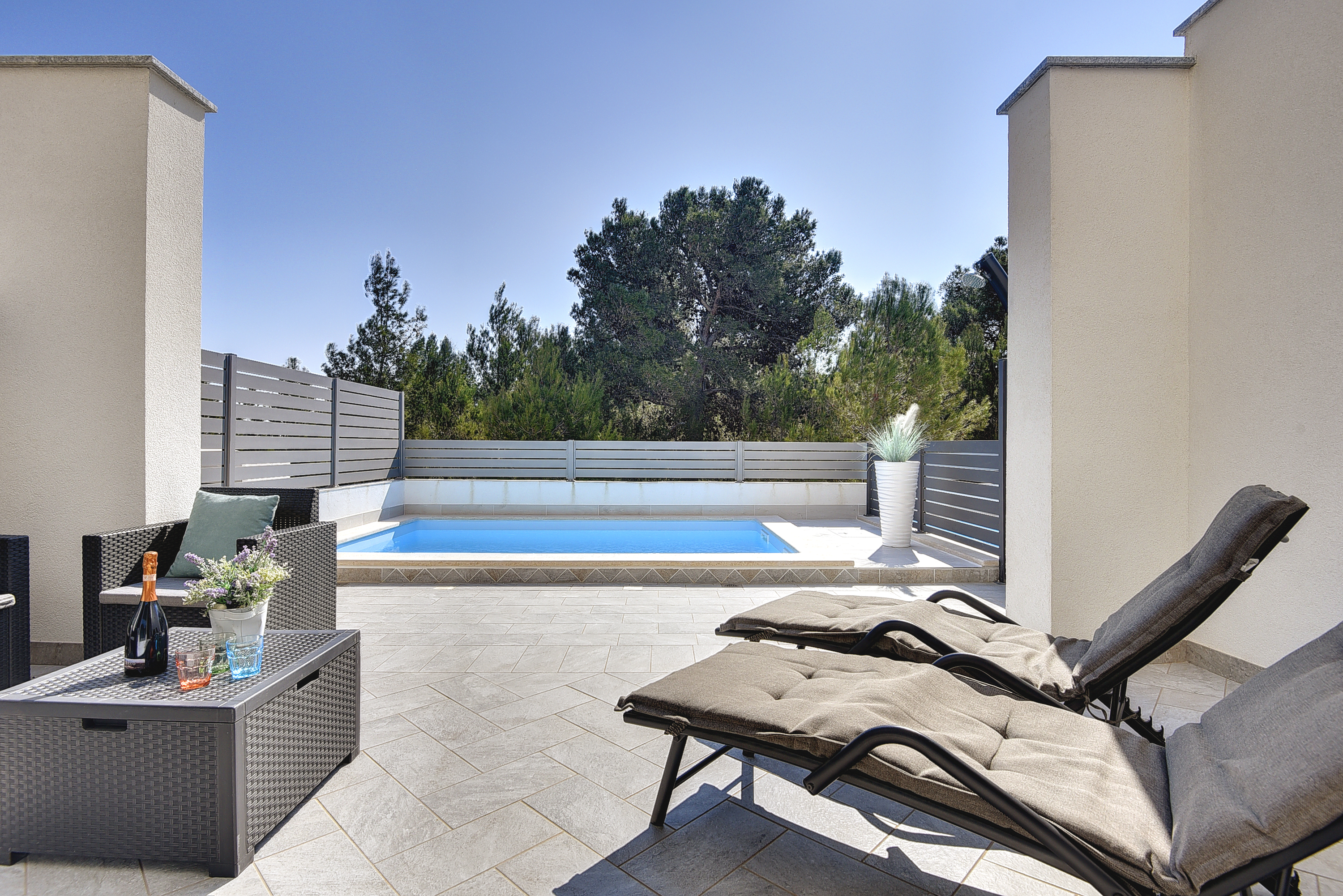 Bellissima villa con piscina a Ližnjan, con due camere da letto