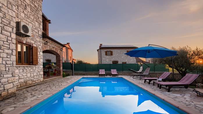 Traditional villa with private pool and kids playground, 1