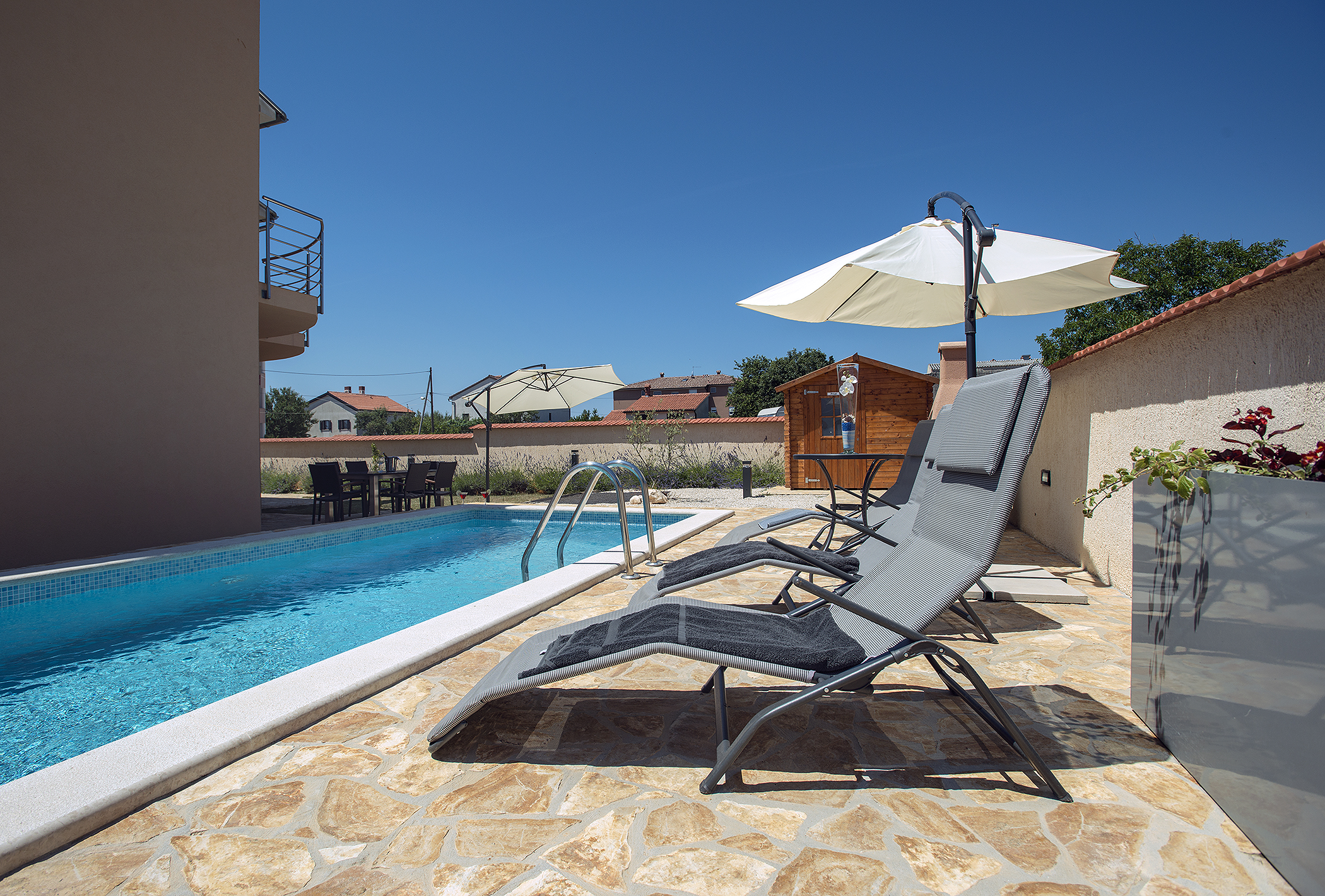 Villa con piscina a Liznjan, con 3 camere da letto, WiFi