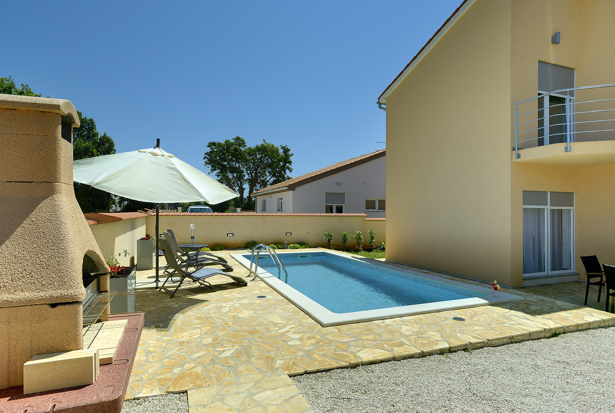 Villa con piscina a Liznjan, con 3 camere da letto, WiFi