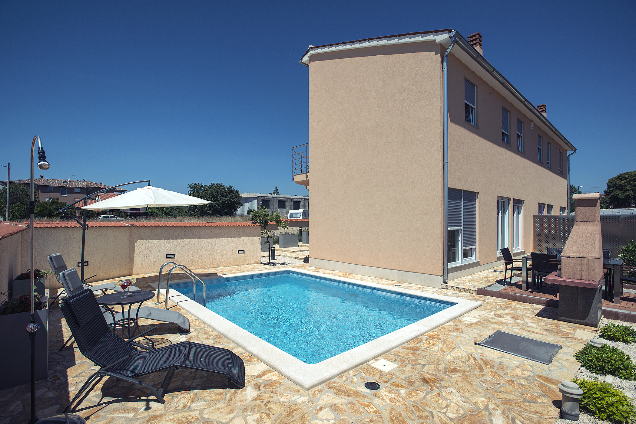 Villa con piscina a Liznjan con 3 camere da letto e terrazza