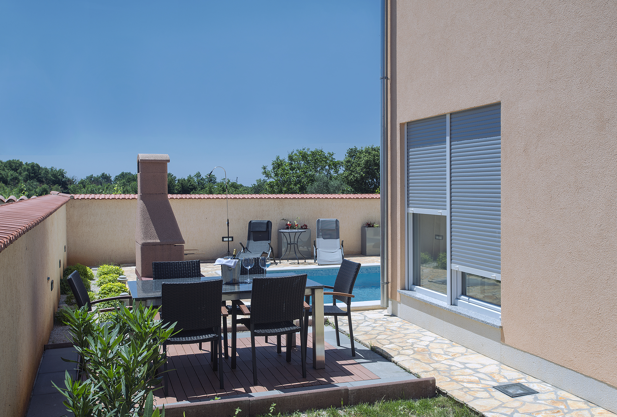 Villa con piscina a Liznjan con 3 camere da letto e terrazza