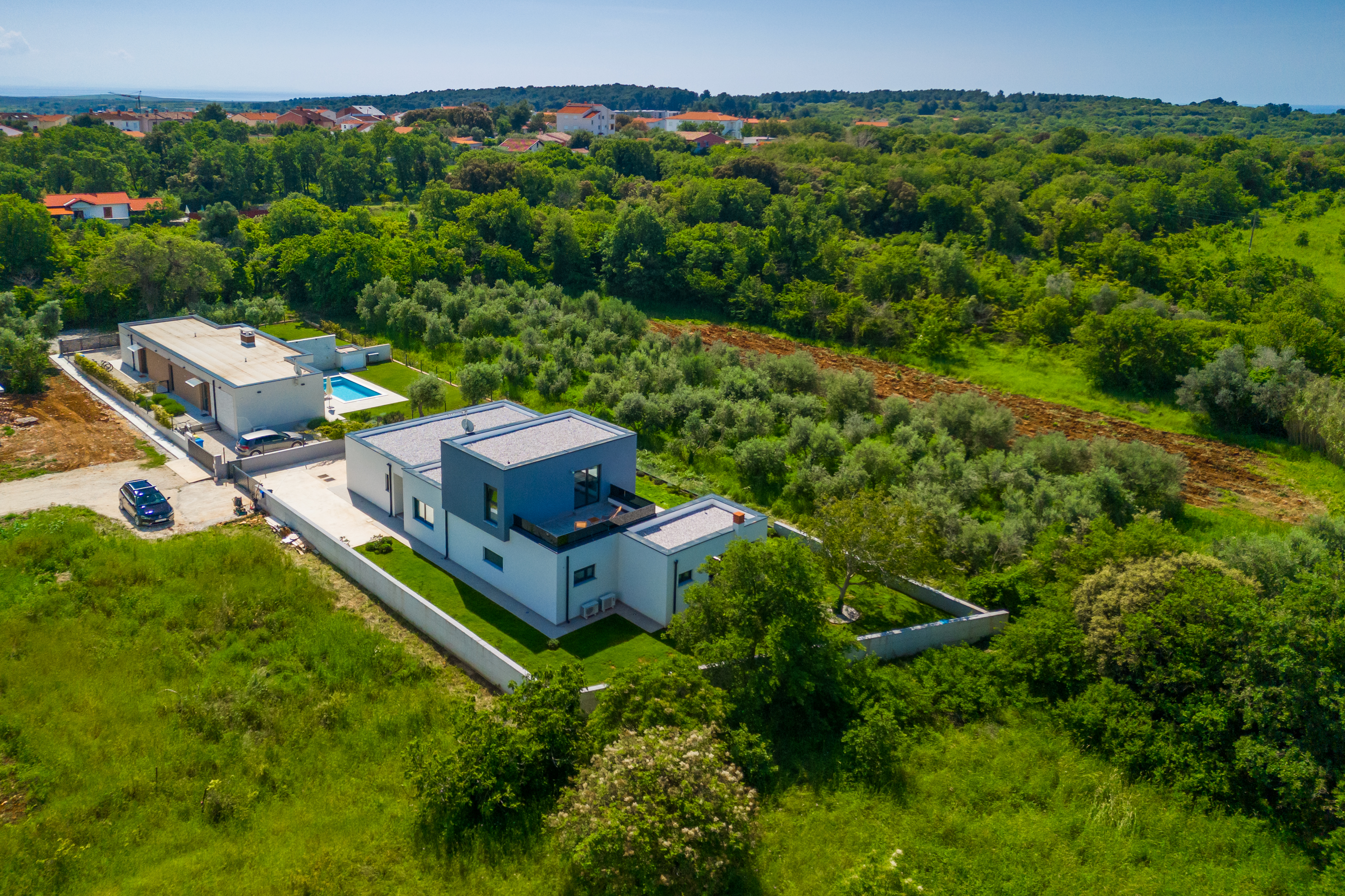 Das moderne Vila Vivre besteht aus 8 Zimmern mit privatem Pool