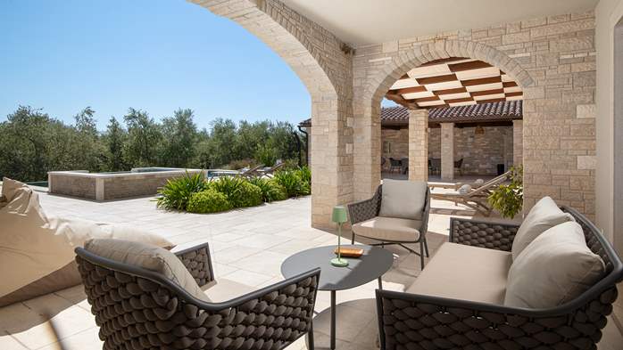 Stone villa with swimming pool and olive grove in the quit area, 19