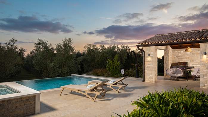 Stone villa with swimming pool and olive grove in the quit area, 9