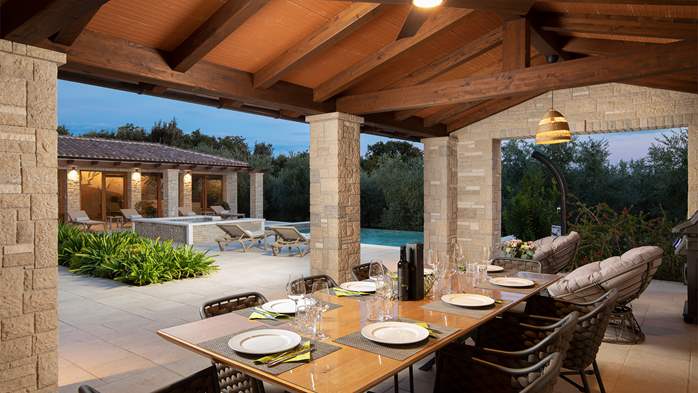 Stone villa with swimming pool and olive grove in the quit area, 14