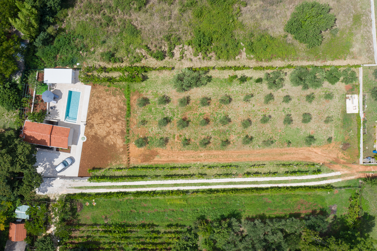 Villa Cvita in Šišan mit privatem Pool und Sommerküche