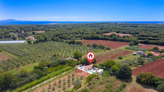 Villa Cvita in Šišan with private pool and summer kitchen, 19