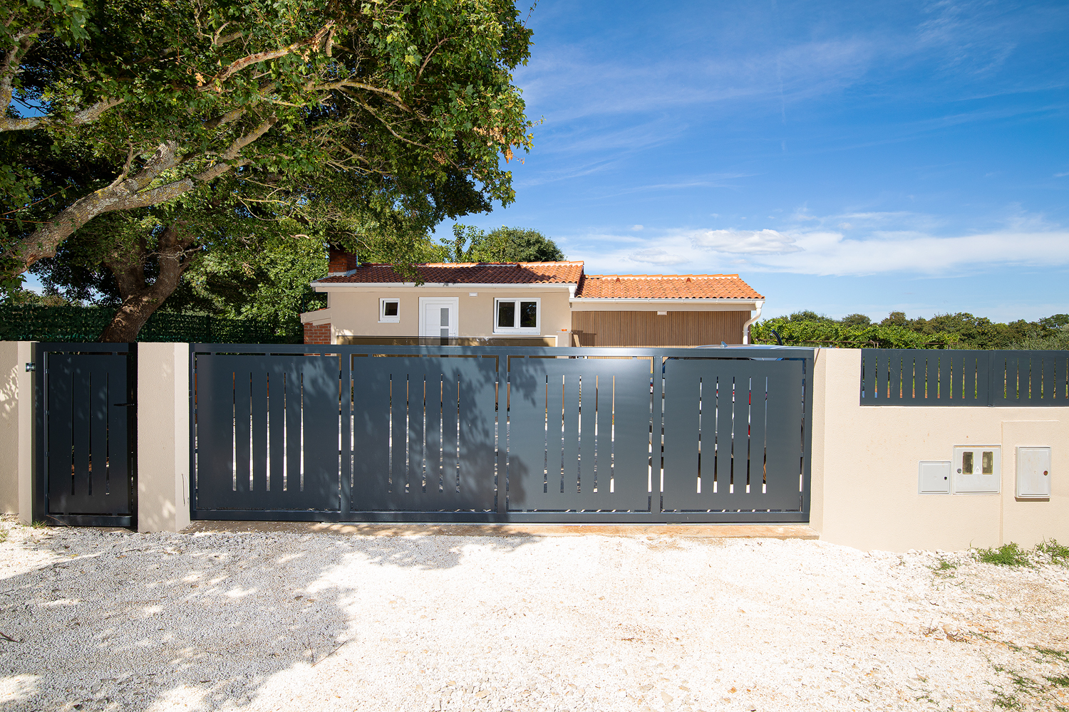 Villa Cvita in Šišan mit privatem Pool und Sommerküche