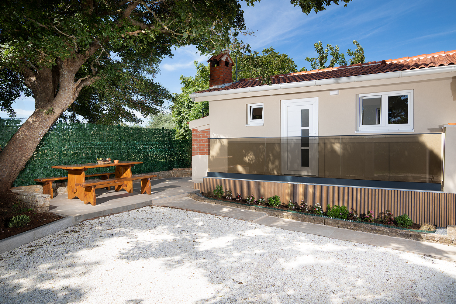 Villa Cvita in Šišan mit privatem Pool und Sommerküche