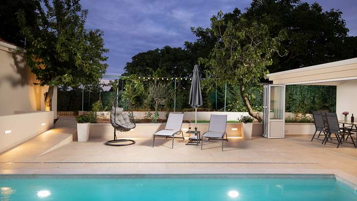 Villa Cvita in Šišan with private pool and summer kitchen, 30