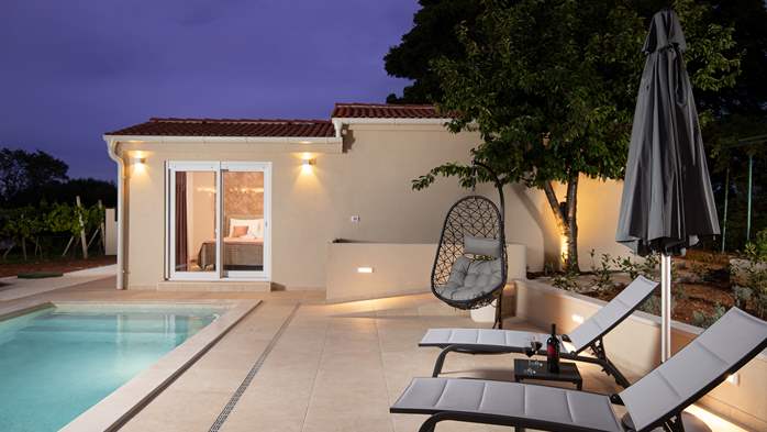 Villa Cvita in Šišan with private pool and summer kitchen, 31