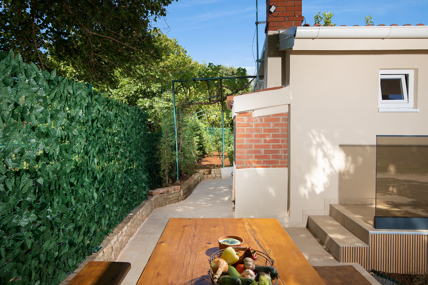 Villa Cvita in Šišan mit privatem Pool und Sommerküche