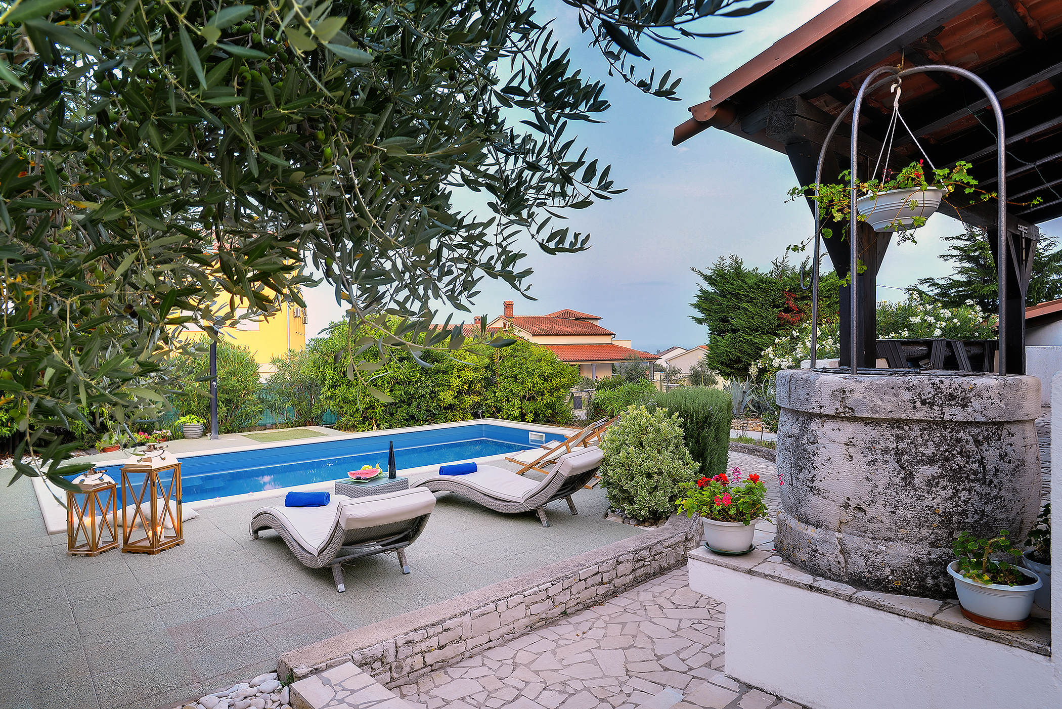 Villa a Ližnjan con piscina privata, terrazza, giardino recintato