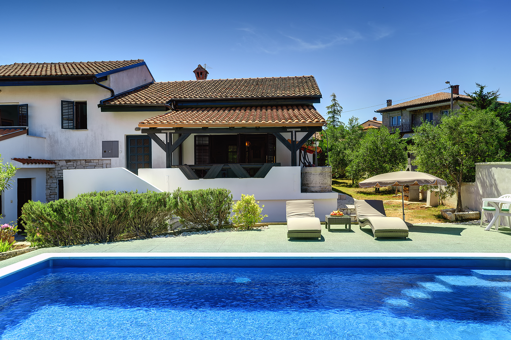 Villa a Ližnjan con piscina privata, terrazza, giardino recintato