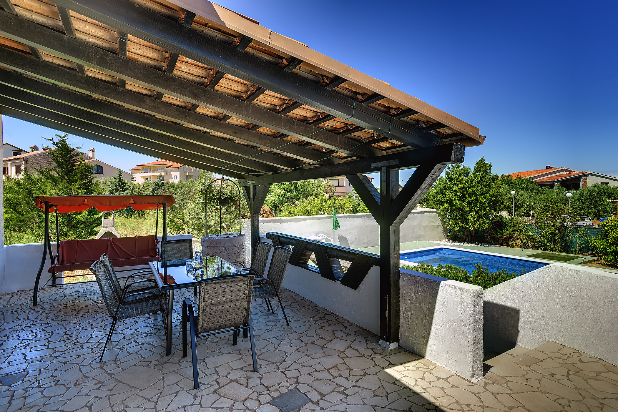 Villa a Ližnjan con piscina privata, terrazza, giardino recintato