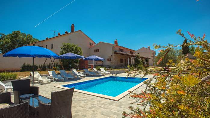 Villa with private pool, decorated in traditional Istrian style, 1