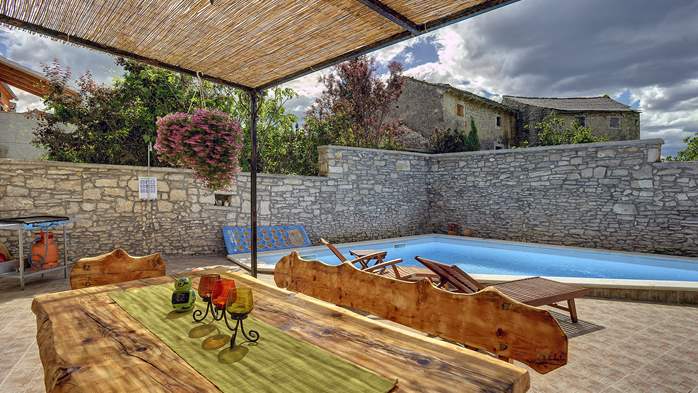 Villa con piscina riscaldata con idromassaggio,vicino a Savicenti, 5