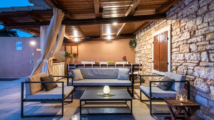 Istrian villa with private pool, playground for kids and barbecue, 12