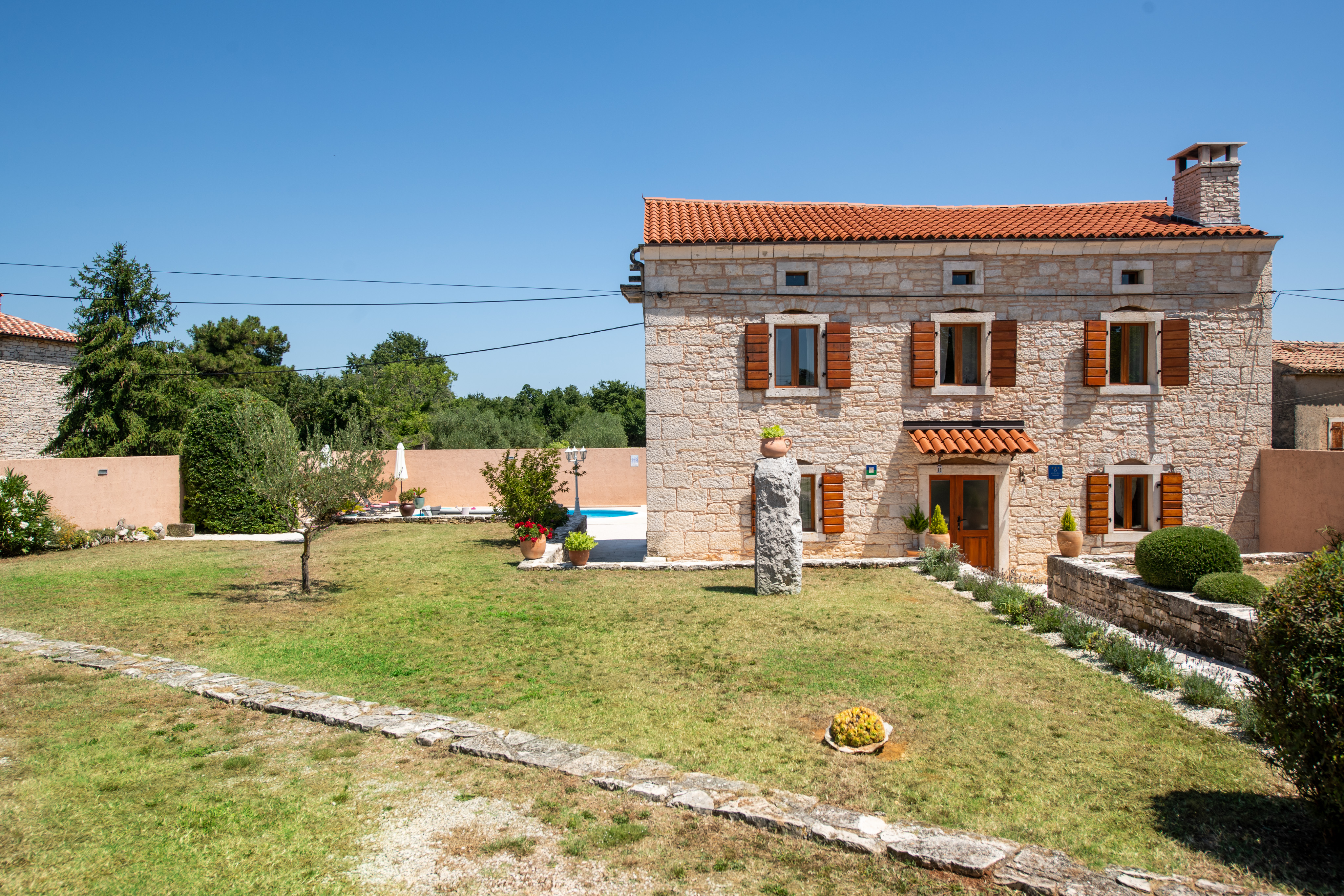 Istrische Villa mit Privater Pool, Kinderspielplatz und Grill