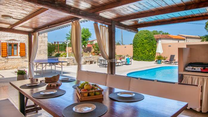 Istrian villa with private pool, playground for kids and barbecue, 17