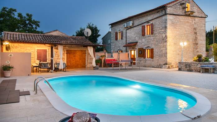 Istrian villa with private pool, playground for kids and barbecue, 1