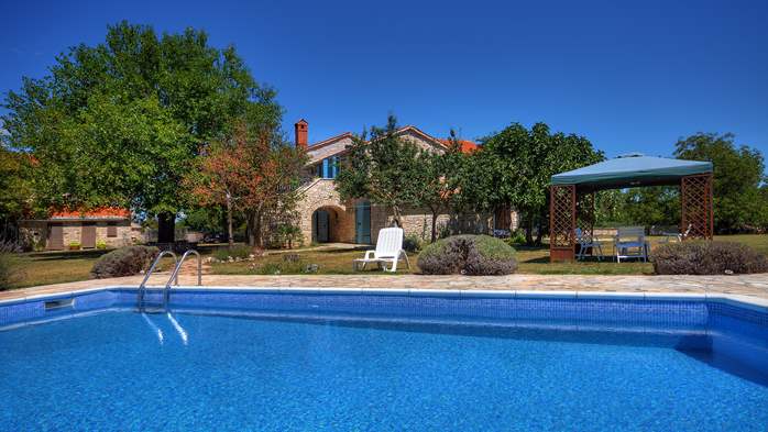 Villa with pool, playground for kids, BBQ, Wi-Fi, for 12 persons, 1