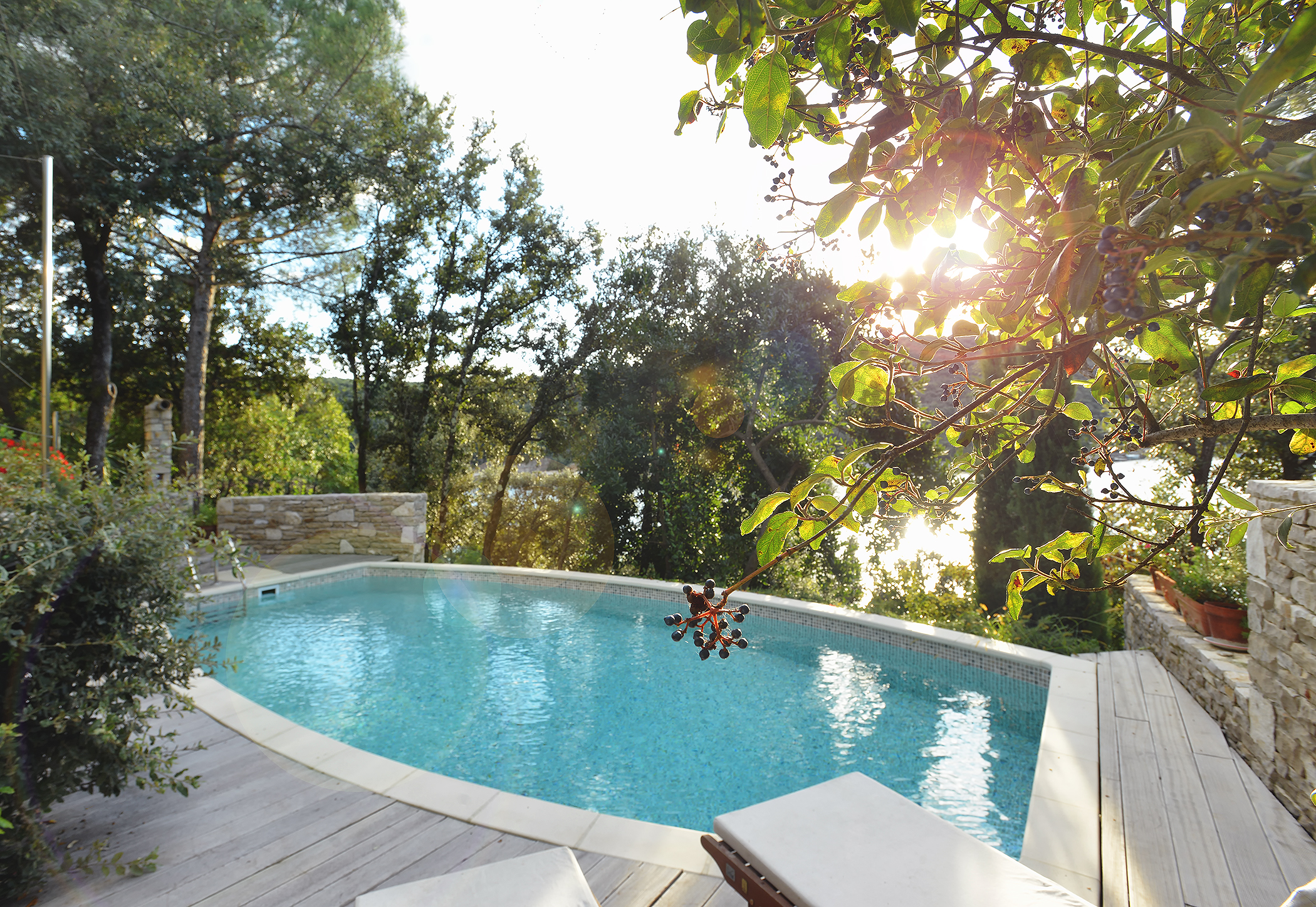 Villa with private pool, summer kitchen with a wood oven and BBQ