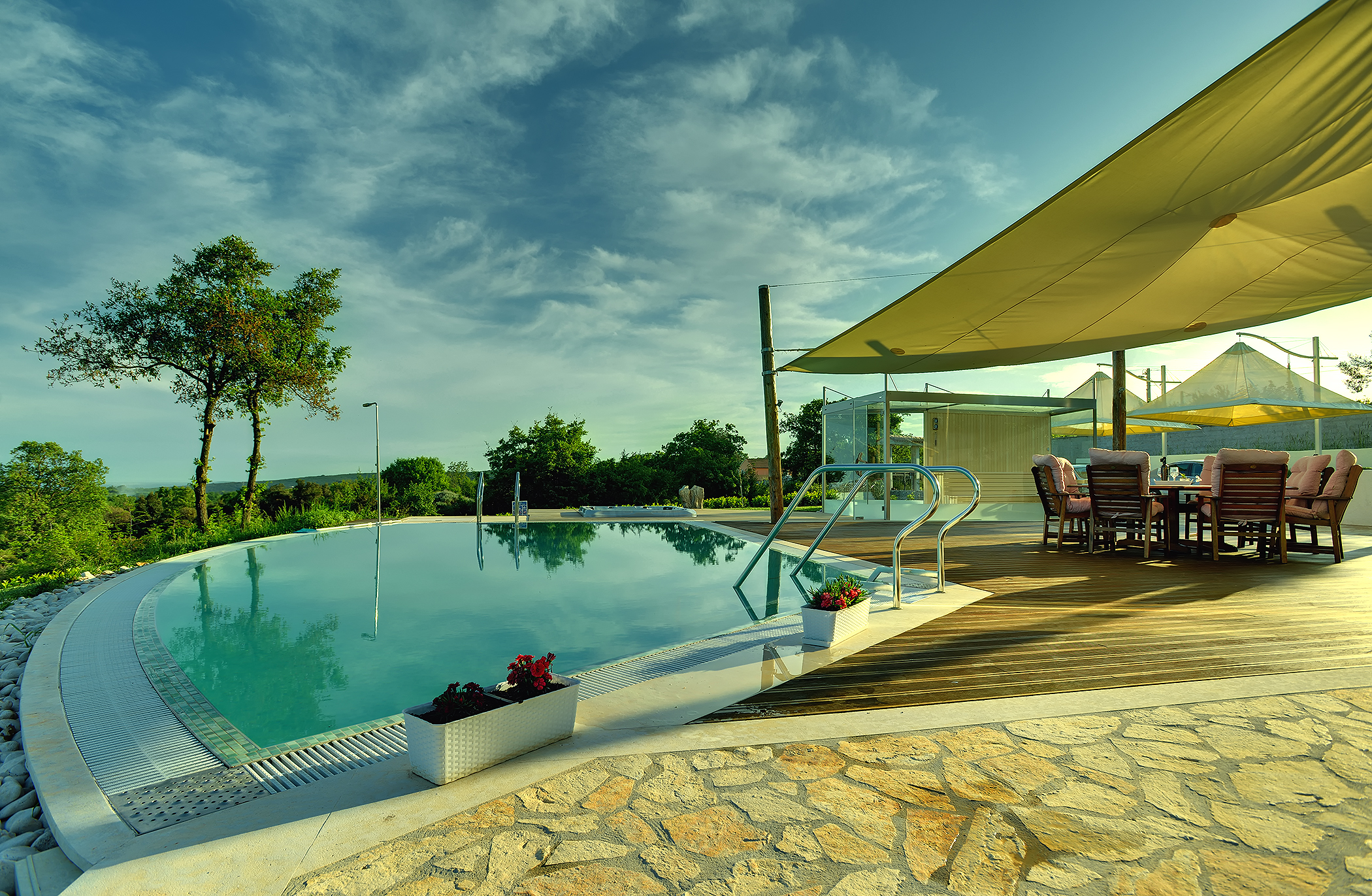 Villa with infinity pool, glass sauna,terrace and unique sea view