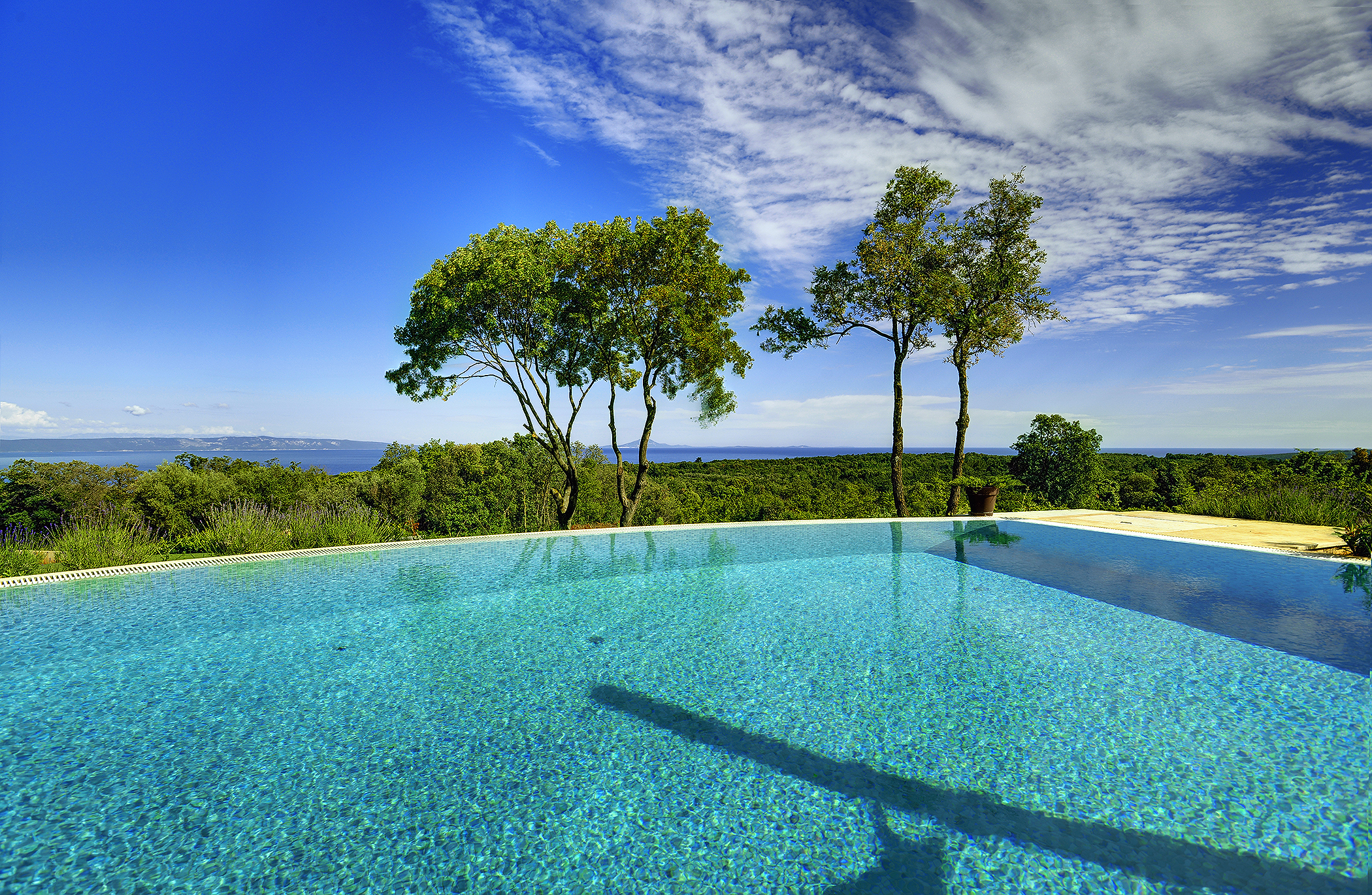 Villa with infinity pool, glass sauna,terrace and unique sea view