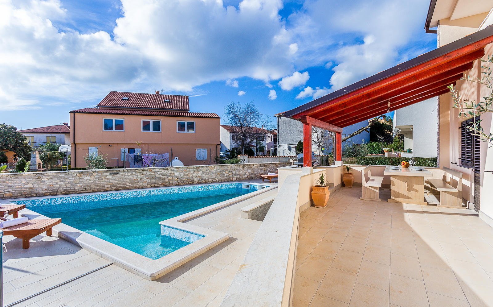 Family villa in Pula, with pool, parking, 3 bedrooms