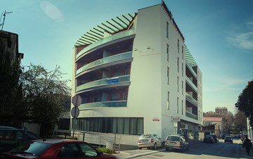 Das moderne Gebäude bietet Unterkunft im Zentrum von Pula
