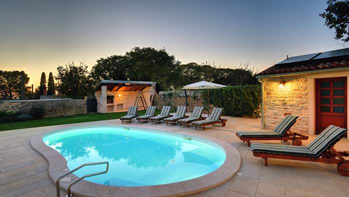 Otmjena vila s privatnim bazenom, saunom, terasom za sunčanje, 2