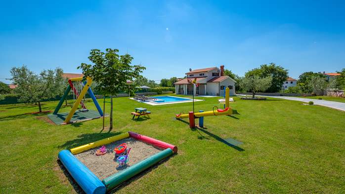 Villa with outdoor pool, garden and playground for children, 3