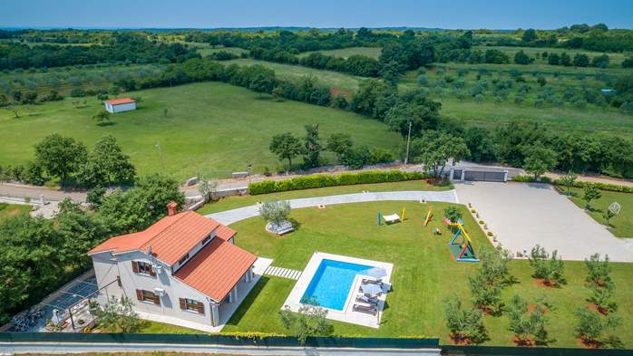 Villa with outdoor pool, garden and playground for children, 25
