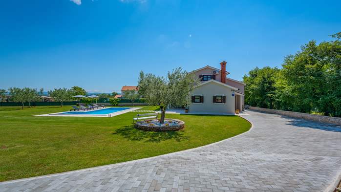 Villa with outdoor pool, garden and playground for children, 13