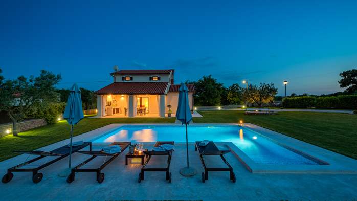Villa with outdoor pool, garden and playground for children, 2
